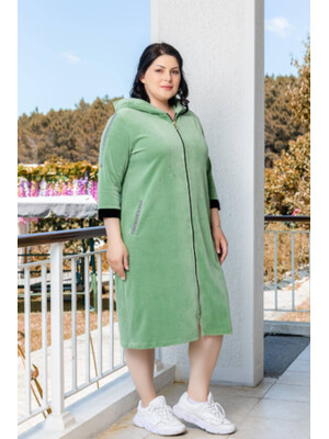 Купить Халат велюровый женский на молнии COCOON U22-1130 в Украина в Lingerie.ua - Одяг для дому та відпочинку, Фото 2