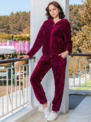 Купить Теплий жіночий костюм із капюшоном COCOON U84-5013 в Украина в Lingerie.ua - Одяг для дому та відпочинку, Фото 2