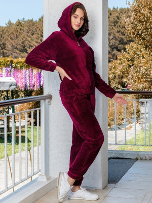 Купить Теплий жіночий костюм із капюшоном COCOON U84-5013 в Украина в Lingerie.ua - Одяг для дому та відпочинку, Фото 6