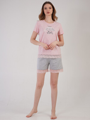 Купить Хлопковый комплект с кружевом VIENETTA 4081630716  в Украина в Lingerie.ua - Одяг для дому та відпочинку, Фото 1