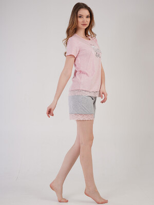 Купить Хлопковый комплект с кружевом VIENETTA 4081630716  в Украина в Lingerie.ua - Одяг для дому та відпочинку, Фото 3