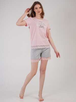 Купить Хлопковый комплект с кружевом VIENETTA 4081630716  в Украина в Lingerie.ua - Одяг для дому та відпочинку, Фото 5