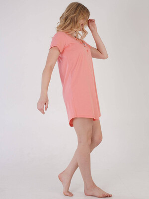 Купить Хлопковая ночная сорочка с коротким рукавом VIENETTA 2127050000 в Украина в Lingerie.ua - Одяг для дому та відпочинку, Фото 3