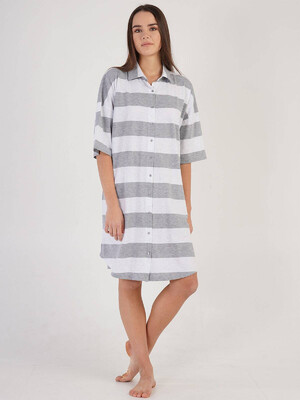 Купить Халат рубашка в полоску VIENETTA 2126530000 в Украина в Lingerie.ua - Одяг для дому та відпочинку, Фото 3