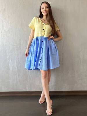 Купить Летнее платье LINGERIE 170659 с коротким рукавом в Украина