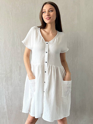 Купить Летнее платье LINGERIE 170659 с коротким рукавом в Украина в Lingerie.ua - Одяг для дому та відпочинку, Фото 2