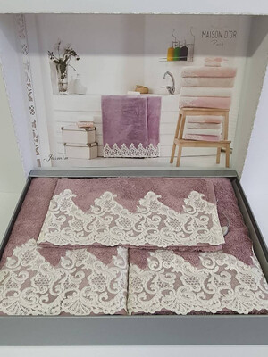 НАБОР МАХРОВЫХ ПОЛОТЕНЕЦ 3 В 1 MAISON D`OR Jasmin Bamboo