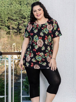 Комплект летний с цветочным принтом COCOON J6-6028