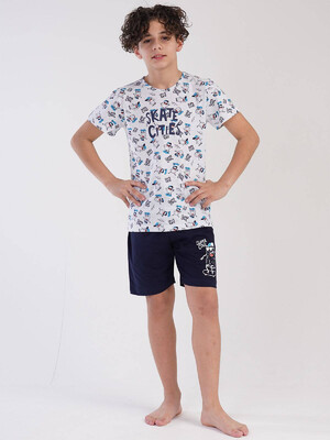 Купить Трикотажный комплект с шортами VIENETTA KIDS 2116253477 в Украина в Lingerie.ua - Одяг для дому та відпочинку, Фото 2