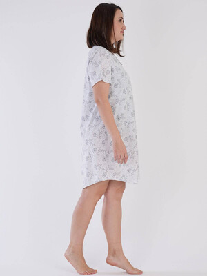 Купить Хлопковая ночная сорочка большого размера VIENETTA 2123460188 в Украина в Lingerie.ua - Одяг для дому та відпочинку, Фото 2