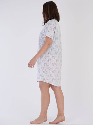 Купить Хлопковая ночная сорочка большого размера VIENETTA 2123460188 в Украина в Lingerie.ua - Одяг для дому та відпочинку, Фото 3