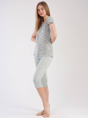 Купить Комплект летний из вискозы с капри VIENETTA 2124020305 в Украина в Lingerie.ua - Одяг для дому та відпочинку, Фото 3