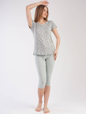 Купить Комплект летний из вискозы с капри VIENETTA 2124020305 в Украина в Lingerie.ua - Одяг для дому та відпочинку, Фото 6