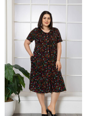 Купить Халат летний большого размера на пуговицах COCOON J4-4194 в Украина в Lingerie.ua - Одяг для дому та відпочинку, Фото 1