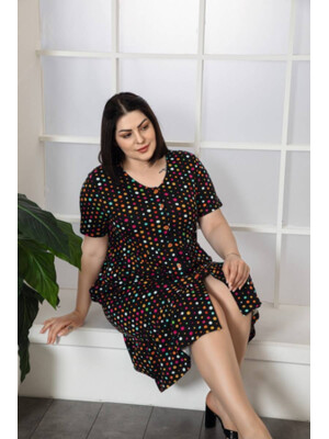 Купить Халат летний большого размера на пуговицах COCOON J4-4194 в Украина в Lingerie.ua - Одяг для дому та відпочинку, Фото 3