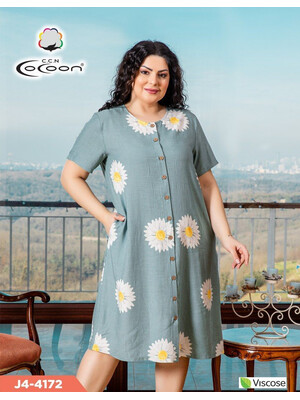 Купить Халат из штапеля большого размера COCOON J4-4172 в Украина в Lingerie.ua - Одяг для дому та відпочинку, Фото 2