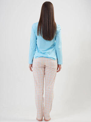 Купить Хлопковая пижама с брюками VIENETTA 2040622691 в Украина в Lingerie.ua - Одяг для дому та відпочинку, Фото 2