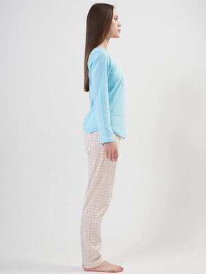 Купить Хлопковая пижама с брюками VIENETTA 2040622691 в Украина в Lingerie.ua - Одяг для дому та відпочинку, Фото 3