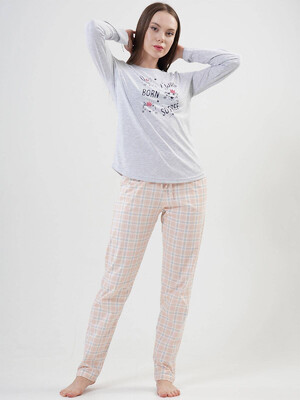 Купить Хлопковая пижама с брюками VIENETTA 2040622691 в Украина в Lingerie.ua - Одяг для дому та відпочинку, Фото 4