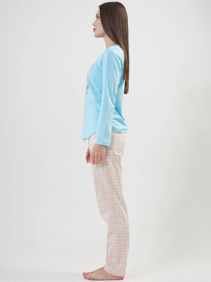 Купить Хлопковая пижама с брюками VIENETTA 2040622691 в Украина в Lingerie.ua - Одяг для дому та відпочинку, Фото 5