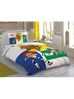 Купить Односпальный комплект постельного белья TAC Disney Toy Story 4 Adventure с простыней на резинке в Украина в Lingerie.ua - Одяг для дому та відпочинку, Фото 2