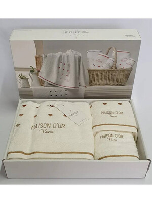 Купить Комплект махровых полотенец 3 в 1 MAISON D`OR Love Candy в Украина в Lingerie.ua - Одяг для дому та відпочинку, Фото 4