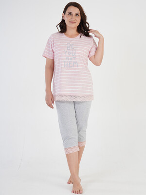 Купить Хлопковый комплект с бриджами VIENETTA 2100090000 в Украина в Lingerie.ua - Одяг для дому та відпочинку, Фото 1