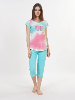 Купить Хлопковый комплект с бриджами VIENETTA 0080855330 в Украина в Lingerie.ua - Одяг для дому та відпочинку, Фото 1