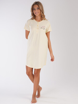 Купить Хлопковая туника с коротким рукавом VIENETTA 2121880000 в Украина в Lingerie.ua - Одяг для дому та відпочинку, Фото 1