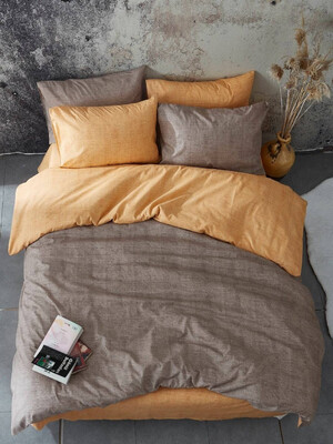 Двоспальний комплект постільної білизни BONJARDIN 18600 двосторонній