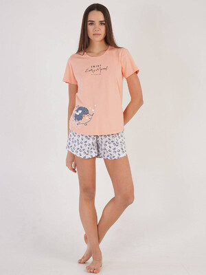 Купить Хлопковый комплект с шортами VIENETTA 2122577601 в Украина в Lingerie.ua - Одяг для дому та відпочинку, Фото 1