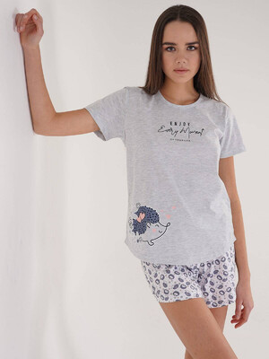 Купить Хлопковый комплект с шортами VIENETTA 2122577601 в Украина в Lingerie.ua - Одяг для дому та відпочинку, Фото 7