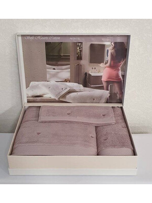 Купить Набор махровых полотенец MAISON D`OR Soft Hearts   в Украина в Lingerie.ua - Одяг для дому та відпочинку, Фото 2