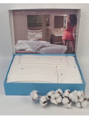 Купить Набор махровых полотенец MAISON D`OR Soft Hearts   в Украина в Lingerie.ua - Одяг для дому та відпочинку, Фото 3