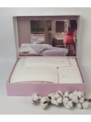 Купить Набор махровых полотенец MAISON D`OR Soft Hearts   в Украина в Lingerie.ua - Одяг для дому та відпочинку, Фото 5