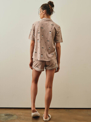 Купить Хлопковая пижама с рубашкой на пуговицах и шортами HAYS 27307 в Украина в Lingerie.ua - Одяг для дому та відпочинку, Фото 16