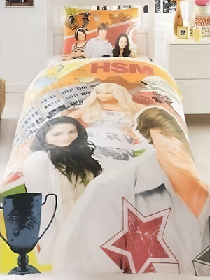 Купить Односпальный комплект постельного белья TAC Disney High School Musical Club с простыней на резинке в Украина в Lingerie.ua - Одяг для дому та відпочинку, Фото 2