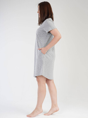 Купить Хлопковая туника с коротким рукавом VIENETTA 3031950451 в Украина в Lingerie.ua - Одяг для дому та відпочинку, Фото 2