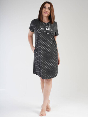 Купить Хлопковая туника с коротким рукавом VIENETTA 3031950451 в Украина в Lingerie.ua - Одяг для дому та відпочинку, Фото 5