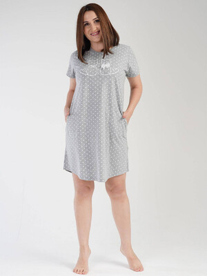 Купить Хлопковая туника с коротким рукавом VIENETTA 3031950451 в Украина в Lingerie.ua - Одяг для дому та відпочинку, Фото 7