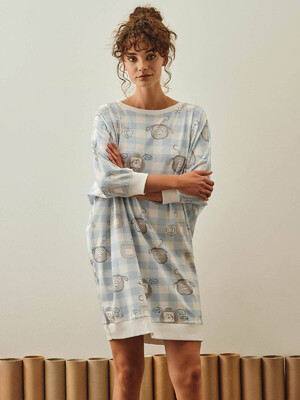 Купить Хлопковая туника с длинным рукавом HAYS 27166 в Украина в Lingerie.ua - Одяг для дому та відпочинку, Фото 16