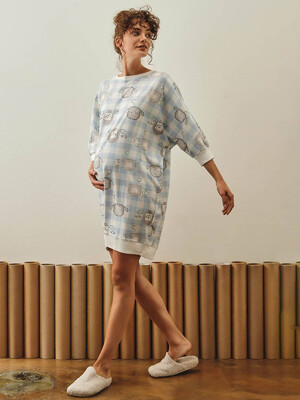 Купить Хлопковая туника с длинным рукавом HAYS 27166 в Украина в Lingerie.ua - Одяг для дому та відпочинку, Фото 5