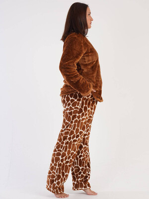 Купить Тёплый домашний костюм из велсофта VIENETTA 3030710417 в Украина в Lingerie.ua - Одяг для дому та відпочинку, Фото 3