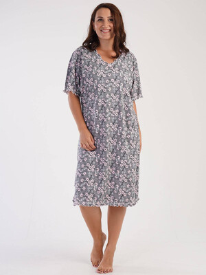 Купить Хлопковая ночная сорочка с коротким рукавом VIENETTA 3032444899 в Украина в Lingerie.ua - Одяг для дому та відпочинку, Видео