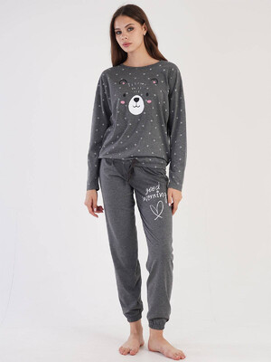 Купить Хлопковый комплект с длинным рукавом VIENETTA 3051541858 в Украина в Lingerie.ua - Одяг для дому та відпочинку, Видео