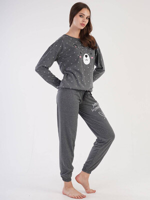 Купить Хлопковый комплект с длинным рукавом VIENETTA 3051541858 в Украина в Lingerie.ua - Одяг для дому та відпочинку, Фото 3