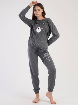 Купить Хлопковый комплект с длинным рукавом VIENETTA 3051541858 в Украина в Lingerie.ua - Одяг для дому та відпочинку, Фото 5