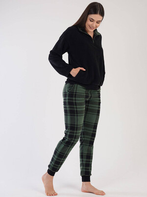 Купить Флисовый домашний костюм с брюками в клетку VIENETTA 3030200357 в Украина в Lingerie.ua - Одяг для дому та відпочинку, Фото 2