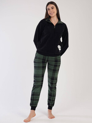 Купить Флисовый домашний костюм с брюками в клетку VIENETTA 3030200357 в Украина в Lingerie.ua - Одяг для дому та відпочинку, Фото 4