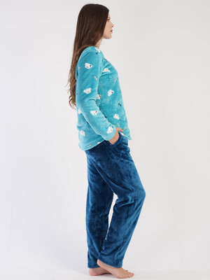 Купить Теплая плюшевая пижама VIENETTA 3030930257 в Украина в Lingerie.ua - Одяг для дому та відпочинку, Фото 2